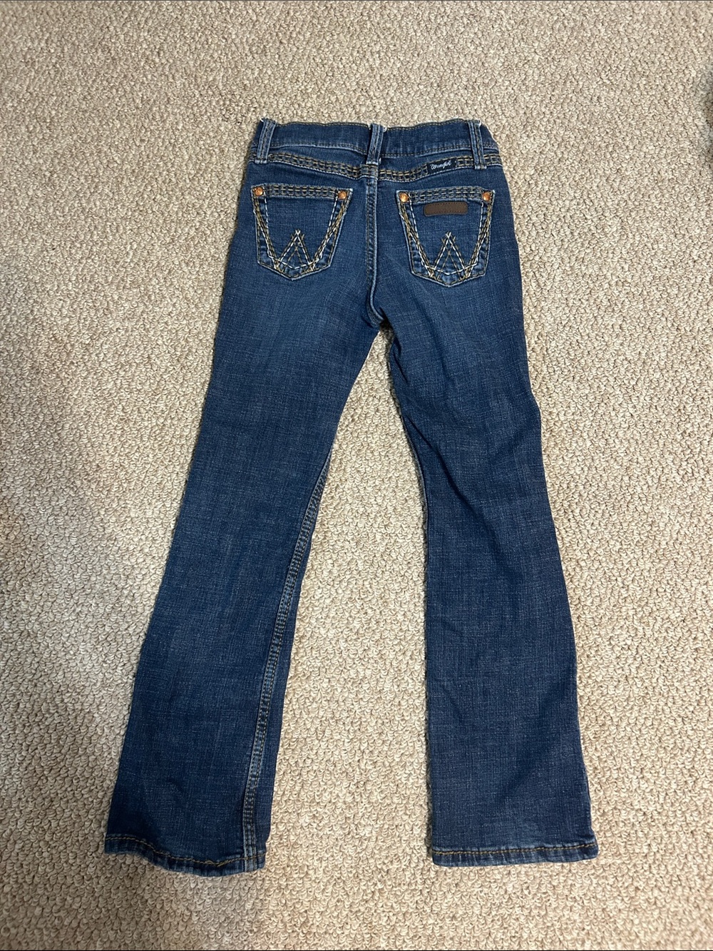 Wrangler Classic Dark Blue Kids Bootcut Jeans
